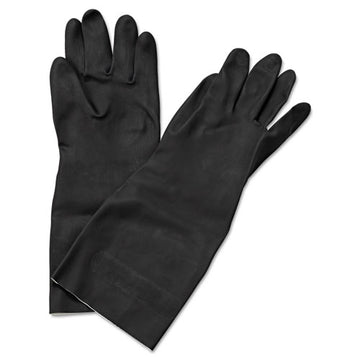 Boardwalk® Neoprene Flock-lined Gloves, Long-sleeved, 12", Medium, Black, Dozen freeshipping - TVN Wholesale